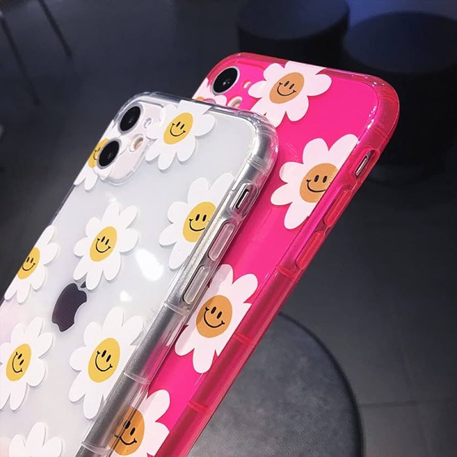 Amazon.co.jp: 蛍光色の花デイジースマイル電話ケースiPhone13